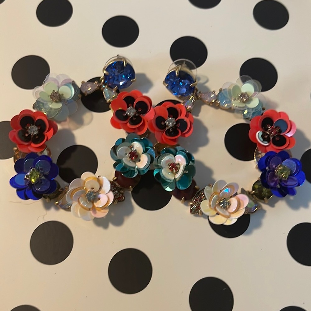 J.Crew Sequin Statement Earrings